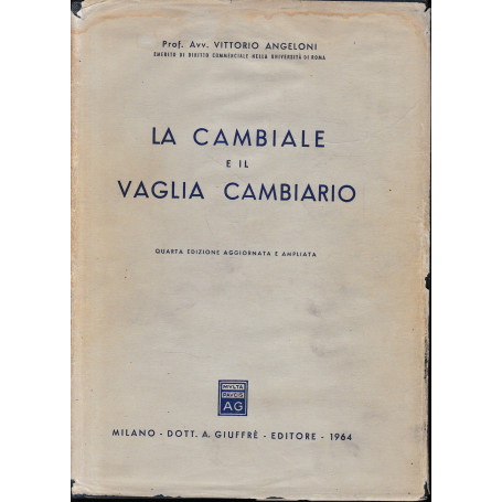 La cambiale e il vaglia cambiario