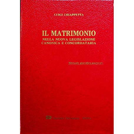 Il matrimonio nella nuova legislazione canonica e concordataria