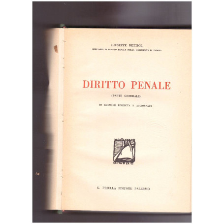 Diritto penale Parte generale