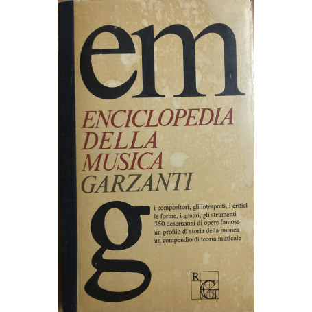 Enciclopedia Garzanti della musica.