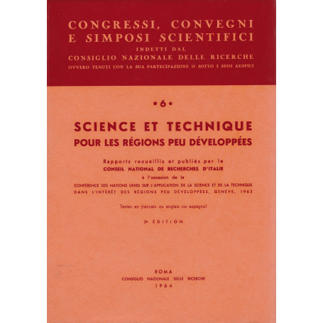 Science et technique pour le Régions peu développées