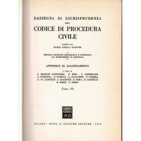 Rassegna Di Giurisprudenza Sul Codice Di Procedura Civile. Seconda appendice di aggiornamento. Tomo III art. 474-