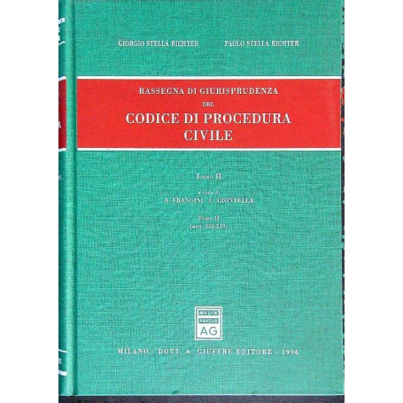 Rassegna di giurisprudenza del Codice di procedura civile. Artt. 323-359 (Vol. 2/2)