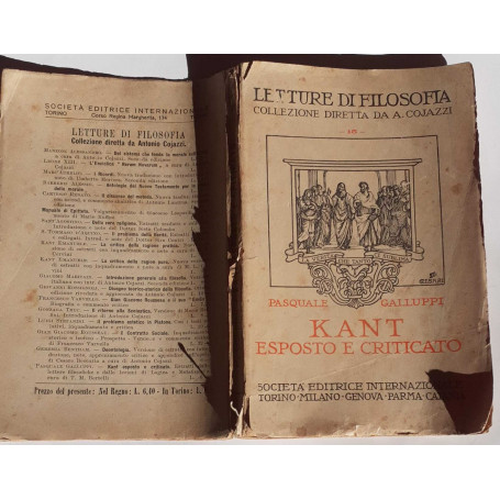 Kant esposto e criticato. Nelle lettere filosofiche e nelle lezioni