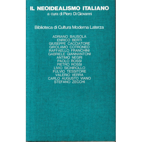 Il Neoidealismo Italiano