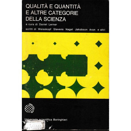 Qualità e quantità e altre categorie della scienza