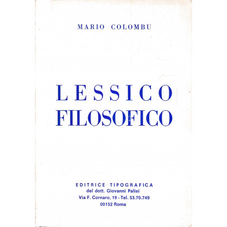 Lessico Filosofico