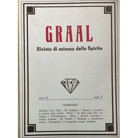 Graal. Rivista di scienza dello Spirito. Anno II-Vol. II-Num. 8