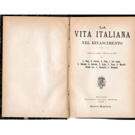 La vita italiana nel Rinascimento