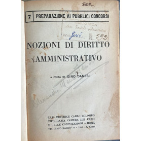 Nozioni di diritto amministrativo