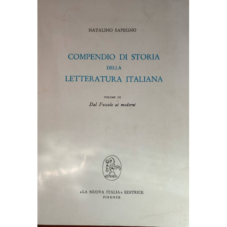  Compendio di storia della letteratura Italiana