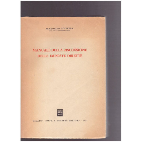 Manuale della riscossione delle imposte dirette