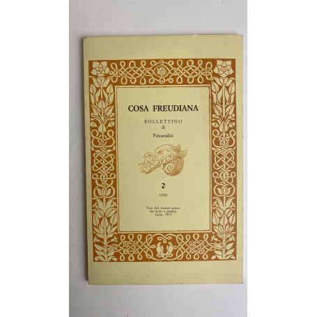 Cosa freudiana. Bollettino di psicanalisi. n°2
