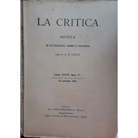 La critica. Rivista di letteratura