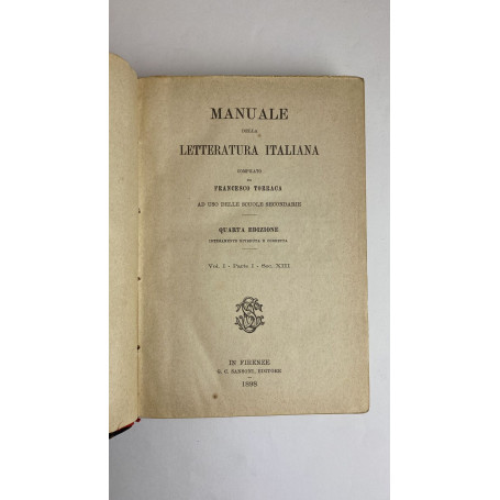 Manuale della letteratura italiana
