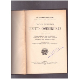 Trattato Elementare di Diritto Commerciale Volume Secondo