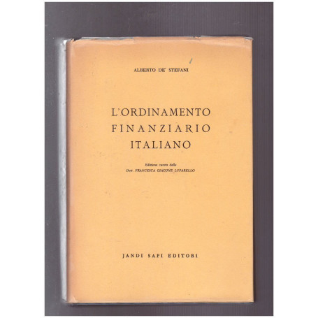 L'ordinamento finanziario italiano