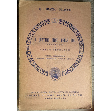 I quattro libri delle odi espurgati e l'inno secolare