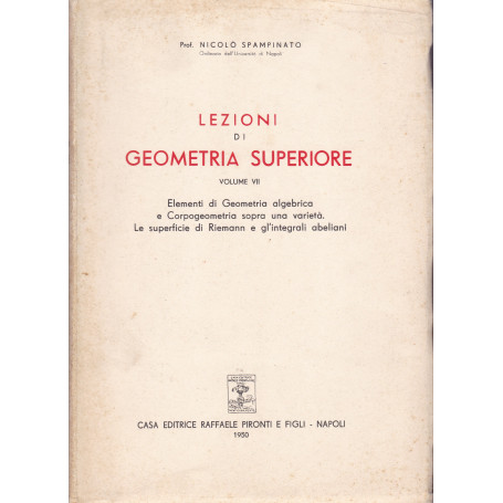 Lezioni di geometria superiore. VII.