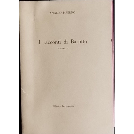 I racconti di Barotto. Volume 1