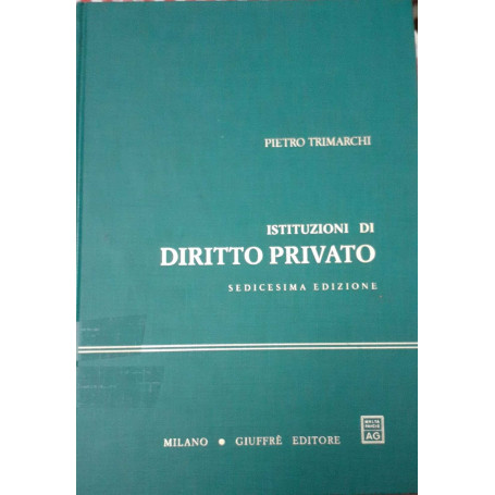 Istituzioni di diritto privato