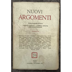 Rivista trimestrale Nuovi Argomenti