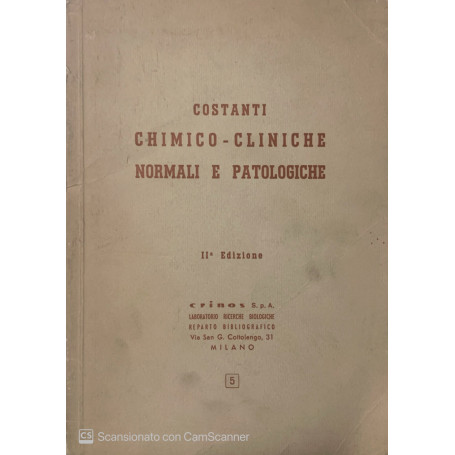 Costanti chimico-cliniche normali e patologiche