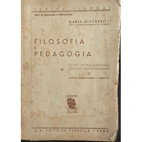 Filosofia e pedagogia. I volume