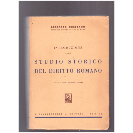 Introduzione allo studio storico del diritto romano