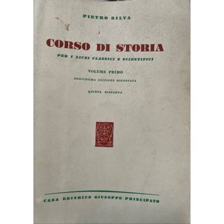 Corso di storia. Volume primo