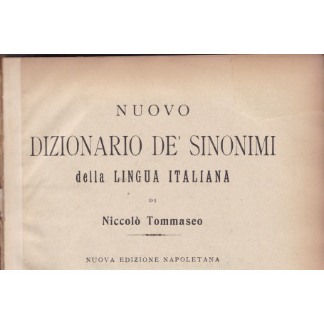 Nuovo dizionario de' sinonimi della lingua italiana
