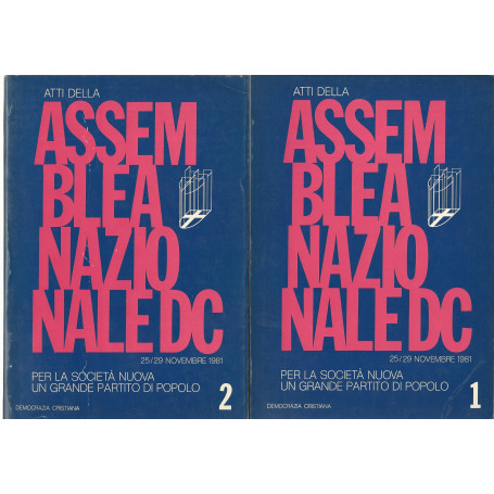 Atti della assemblea nazionale DC 25/29 novembre 1981.Volumi 1-2-3