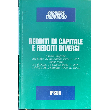 Redditi di capitale e redditi diversi