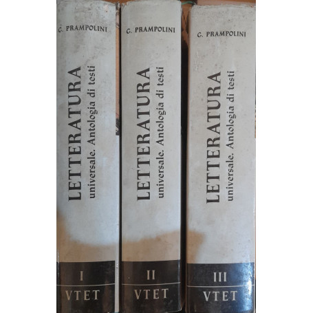 Letteratura universale. Antologia dei testi (3 volumi)