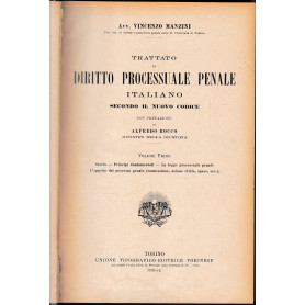 Trattato di diritto processuale penale italiano secondo il nuovo codice due volumi. Opera completaLibrisaggi