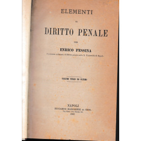 Elementi di diritto penale vol. 3° - Sommario di lezioni sul procedimento penale italiano