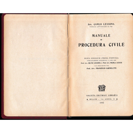 Manuale di procedura civile.