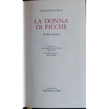 La donna di picche ed altri racconti