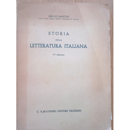 Storia della letteratura italiana