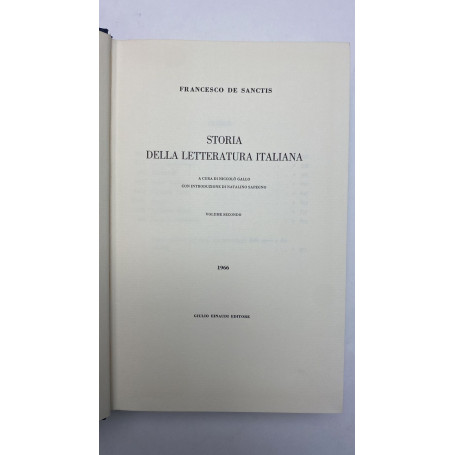 Storia della letteratura italiana. Vol. 2