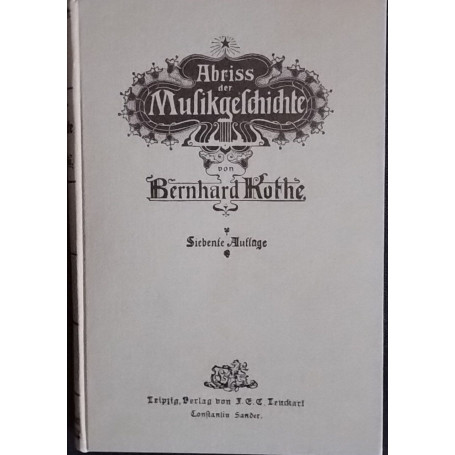 Abriss der Musikgeschichte