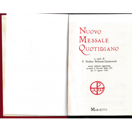 Nuovo messale quotidiano