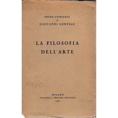 La filosofia dell'arte