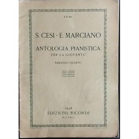 Antologia pianistica per la gioventù. Fascicolo quarto
