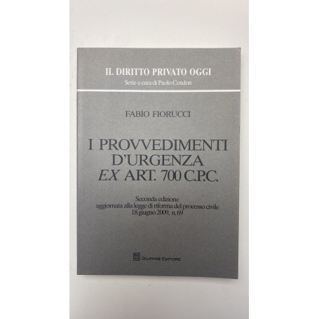 Provvedimenti Urgenza Ex Art. 700 C.P.C.