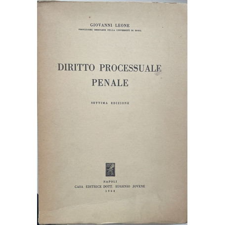 Diritto processuale penale