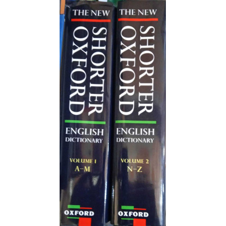 The New Shorter Oxford English Dictionary on historical Principles (2 Volumi)