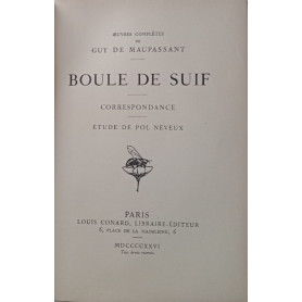 Boule de suif - Correspondance - Étude de Pol Neveux