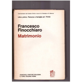 Matrimonio Libri Primo Art. 79-83