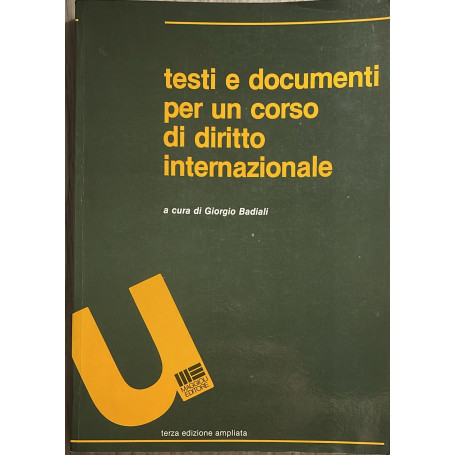 Testi e documenti per un corso di diritto internazionale